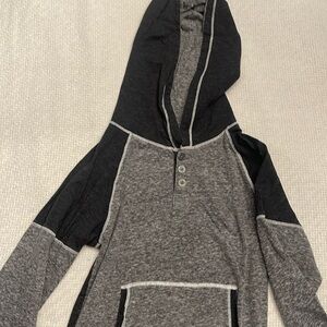 Boys Long Sleeved Hooded Shirt